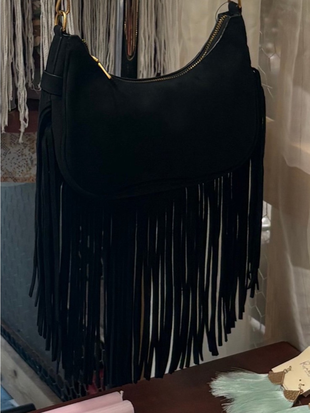 Black Fringe 3am forever  Crossbody Bag - Women